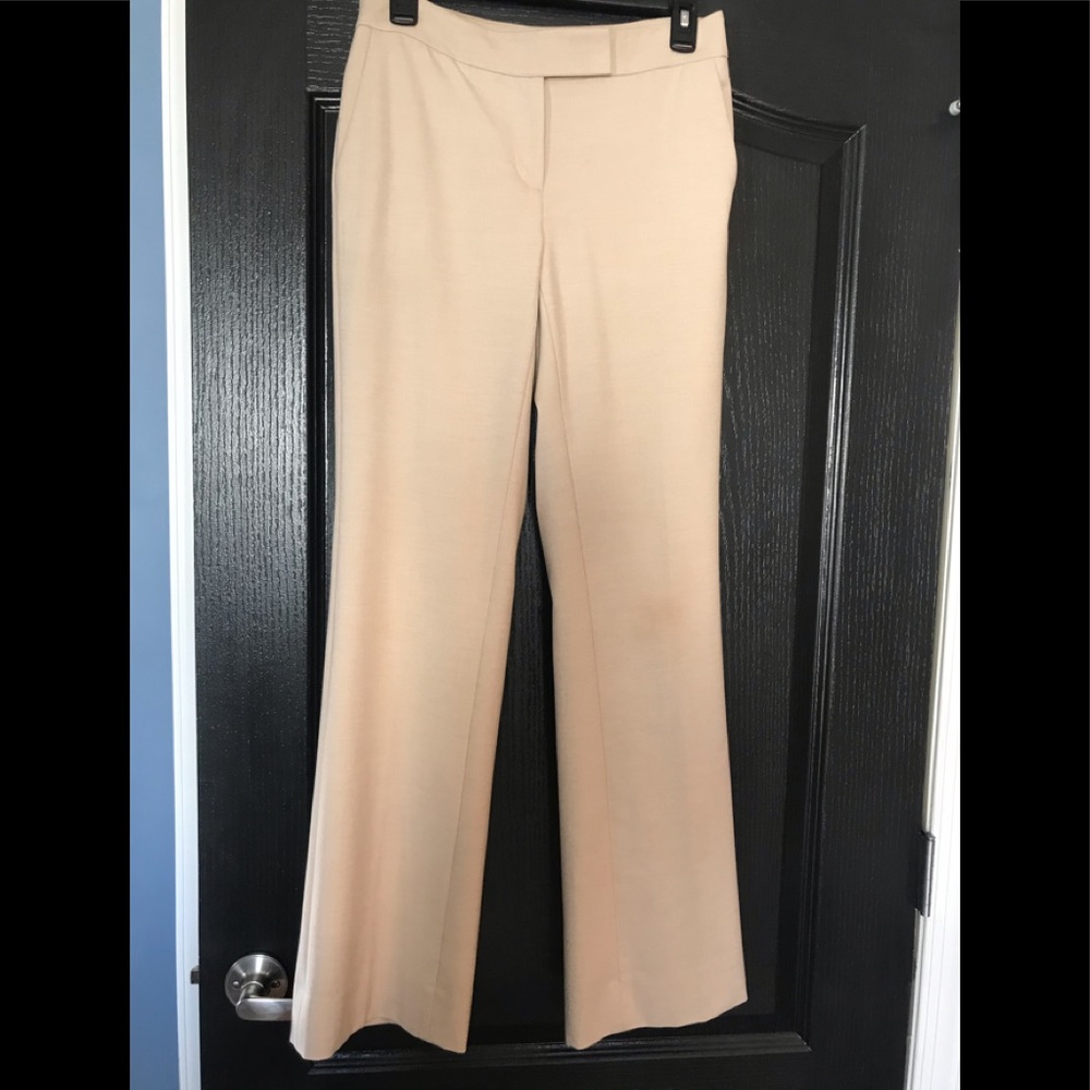 White House Black Market bootcut tan pants